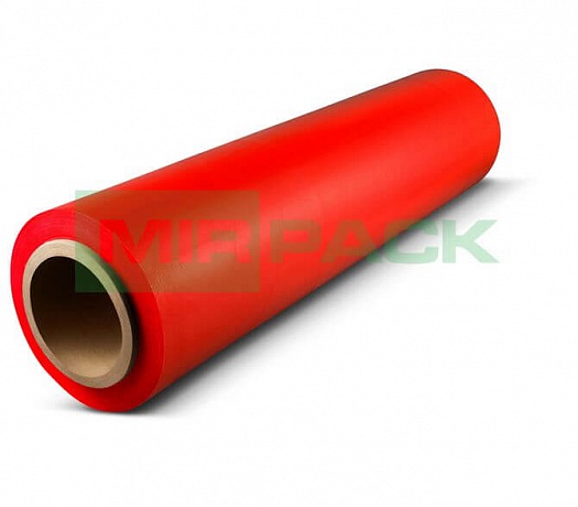 Стрейч пленка упаковочная 500мм 17мкм 2кг красная - Вид 1