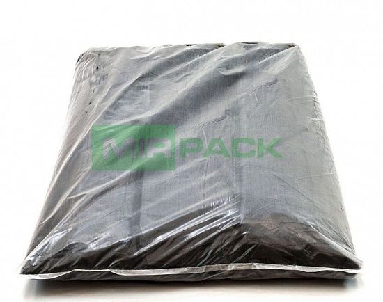 Мешки для мусора 30 л 50х60, 25 мкм, черные, ПВД в пачках 10 пачек по 100 штук, усиленные - Вид 4